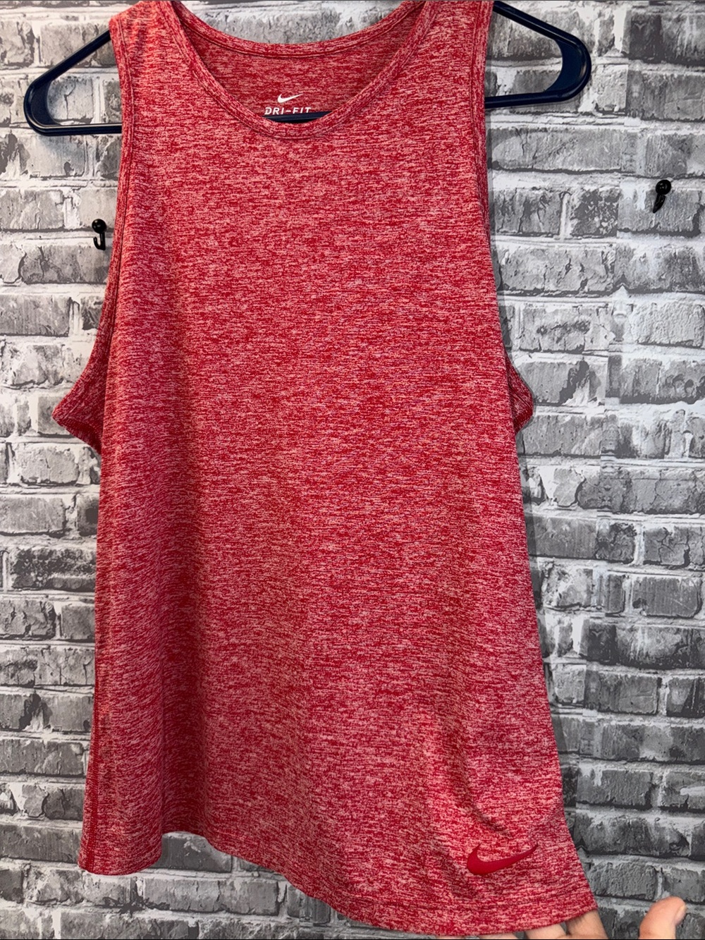 Nike‎ Red Heather Dri-FIT Muscle Tank